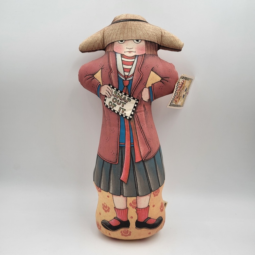Vintage Mary Engelbreit "Snap Out Of It" Cloth Doll Weighted Door Stop- 13 1/2"